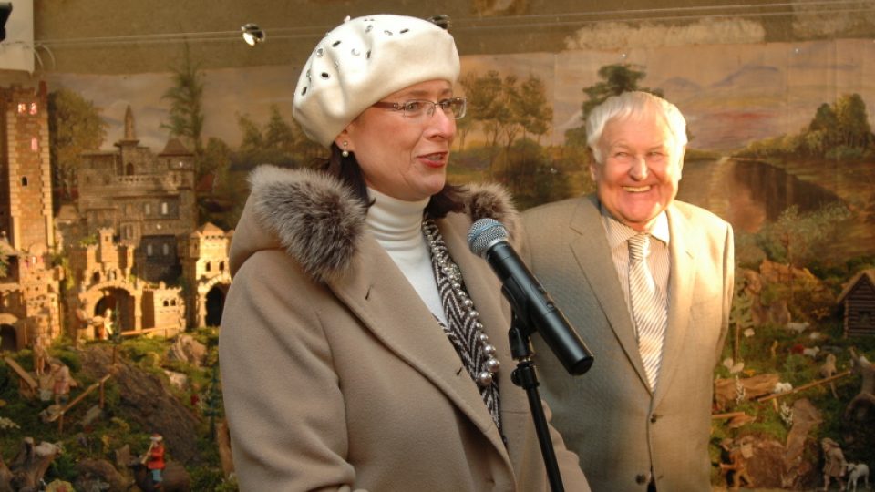 Dana Němcová na výstavě třešťských betlémů | foto: Jana Šustová, Český rozhlas Dana Němcová na výstavě třešťských betlémů