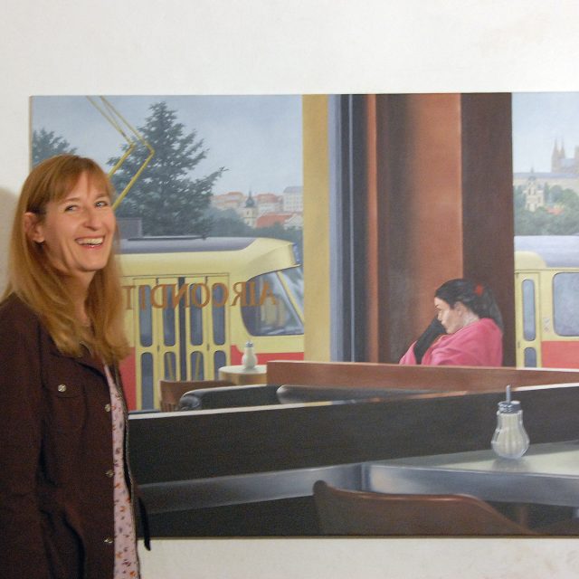 Ivana Lomová - z výstavy &quot;Slávie&quot; v Galerii Via Art | foto: Helena Petáková