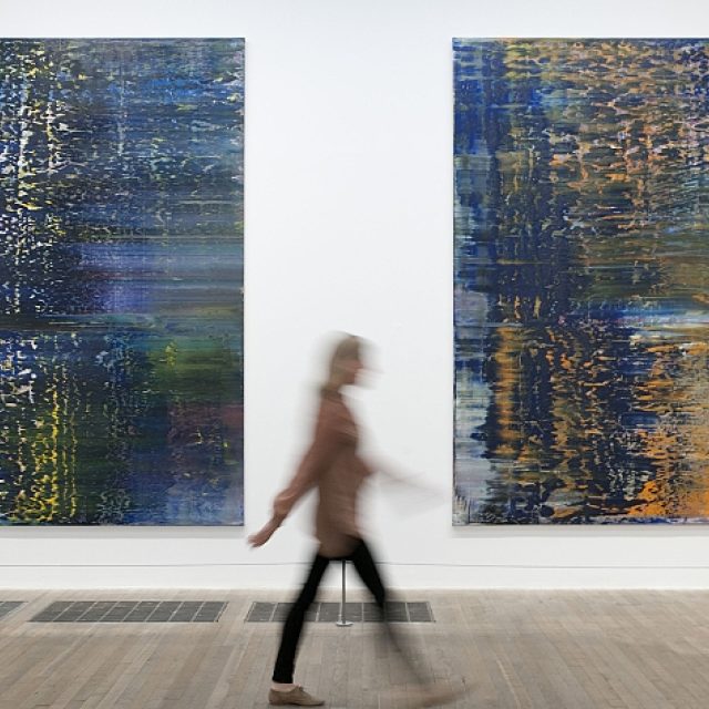 Gerhard Richter: Les  (3) a Les  (4),  oleje na plátnech,  1990 | foto: Lucy Dawkins