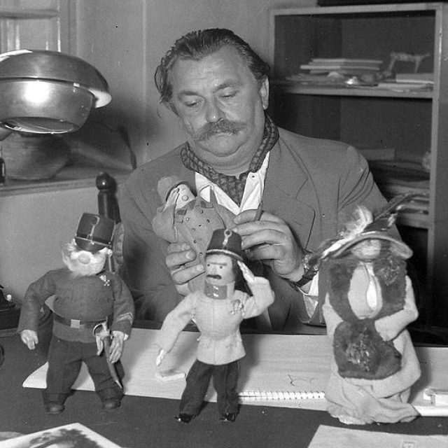 Jiří Trnka ve svém ateliéru | foto: Creative Commons  (CC BY 3.0)