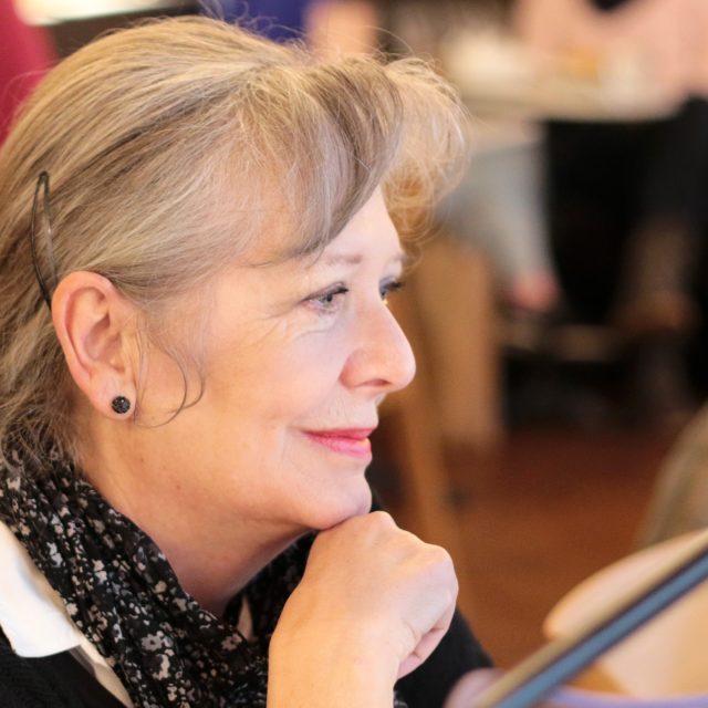 Helena Třeštíková v Radiocafé | foto: Kristýna Hladíková,  Český rozhlas