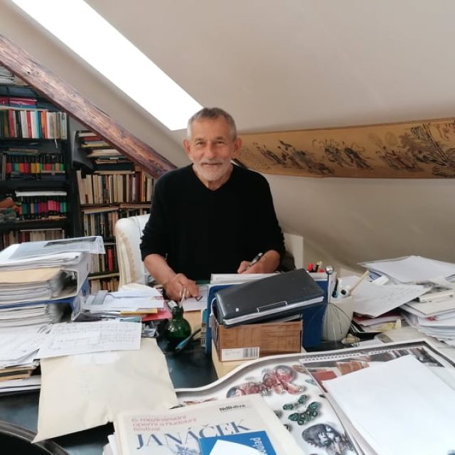 Skladatel a muzikolog Miloš Štědroň | foto: Simona Kostrhunová,  Český rozhlas