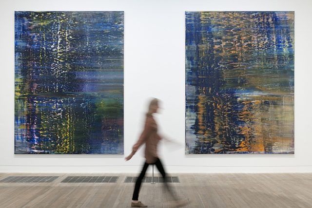 Gerhard Richter: Les  (3) a Les  (4),  oleje na plátnech,  1990 | foto: Lucy Dawkins