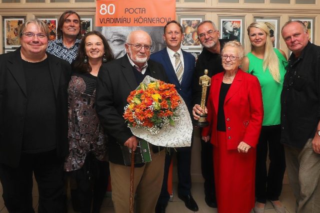 O víkendu oslavil Vladimír Körner své osmdesáté narozeniny v Zábřeze beneficí v kině Retro | foto: Archiv města Zábřeha,  foto:  Milan Jeřábek