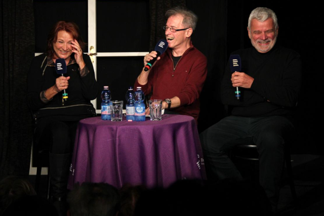 Zlata Adamovská a Petr Štěpánek v Rozpravách Milana Heina | foto: Marie Krbová,  Divadlo Ungelt