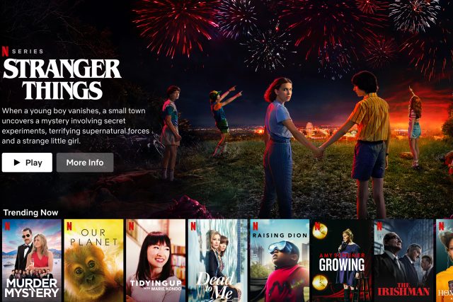 On-line služba Netflix v prostředí chytrého televizoru | foto: Netflix Media Center