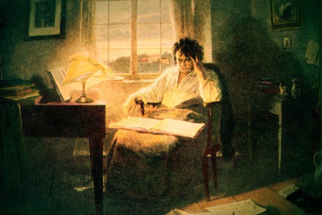 Ludwig van Beethoven komponuje | foto: Profimedia